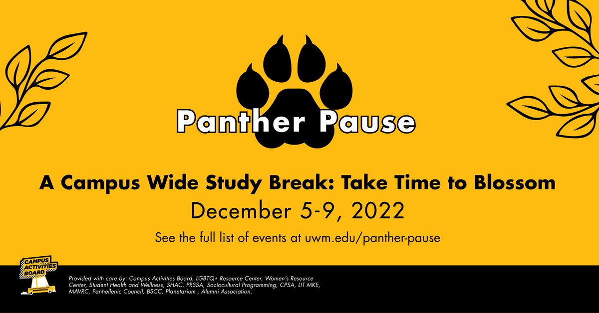 UWMEdPsych's tweet photo. Come take a study break with the Counseling Psychology Student Association (CPSA)! From 11-2pm TODAY (Tuesday) CPSA will be in the Union Ballroom EAST with stickers, stress balls, coloring, and kinetic sand! https://t.co/d6LkyhJRA2