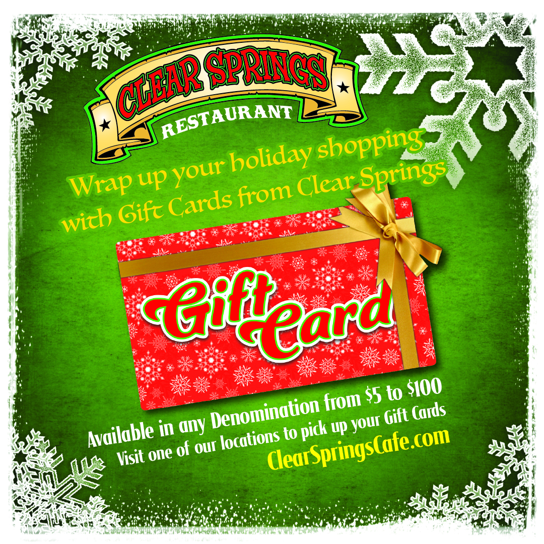 ClearSpringsTyl's tweet photo. Make it a jolly holiday with a Clear Springs Card!π
π A gift everyone will enjoy.π€©
#tyler #tylertexas #tylertx #eastttexas #easttx #easttxlife #longviewtx #whitehousetx #lindaletx #jacksonvilletx #tylerfoodie #clearspringsrestaurant #clearspringstyler #giftcards #giftideas https://t.co/s5wtMaLu2Y