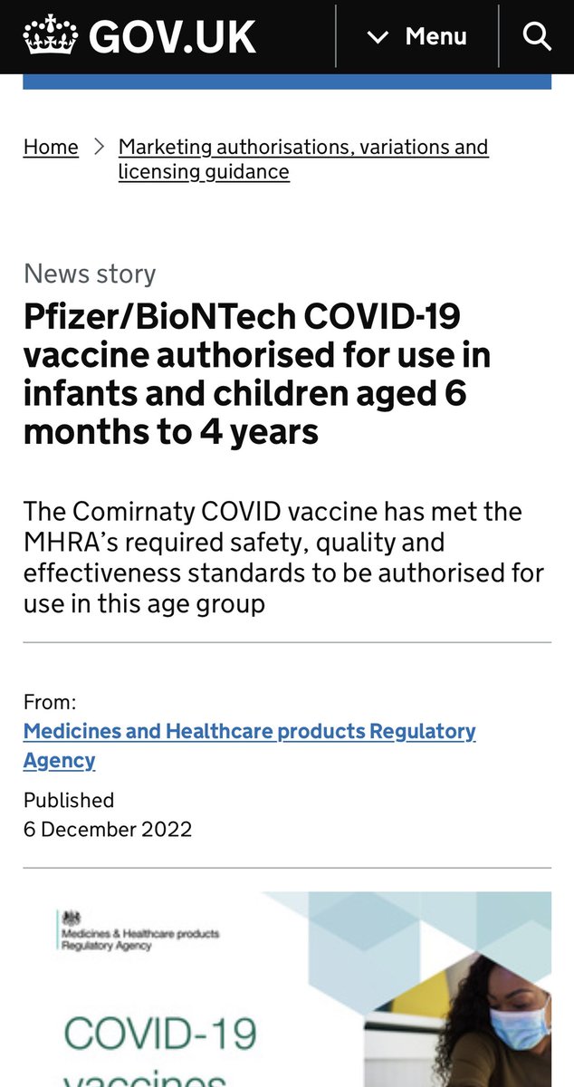 RussTT11's tweet photo. The U.K. Government has just approved the use of the Pfizer Covid vaccine for babies aged 6 months …..  in 3 doses 

They just kept on pushing at the gate. 

Remember when it started as only 16-17 year olds &amp; they were only to get 1 dose? 

Wake the hell up folks…

Link > https://t.co/PnF36GEJ1m
