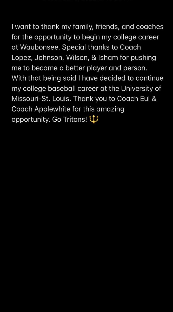 ColeSchrank's tweet photo. Commited🔱 @UMSLBSB https://t.co/qqZnB39WRx