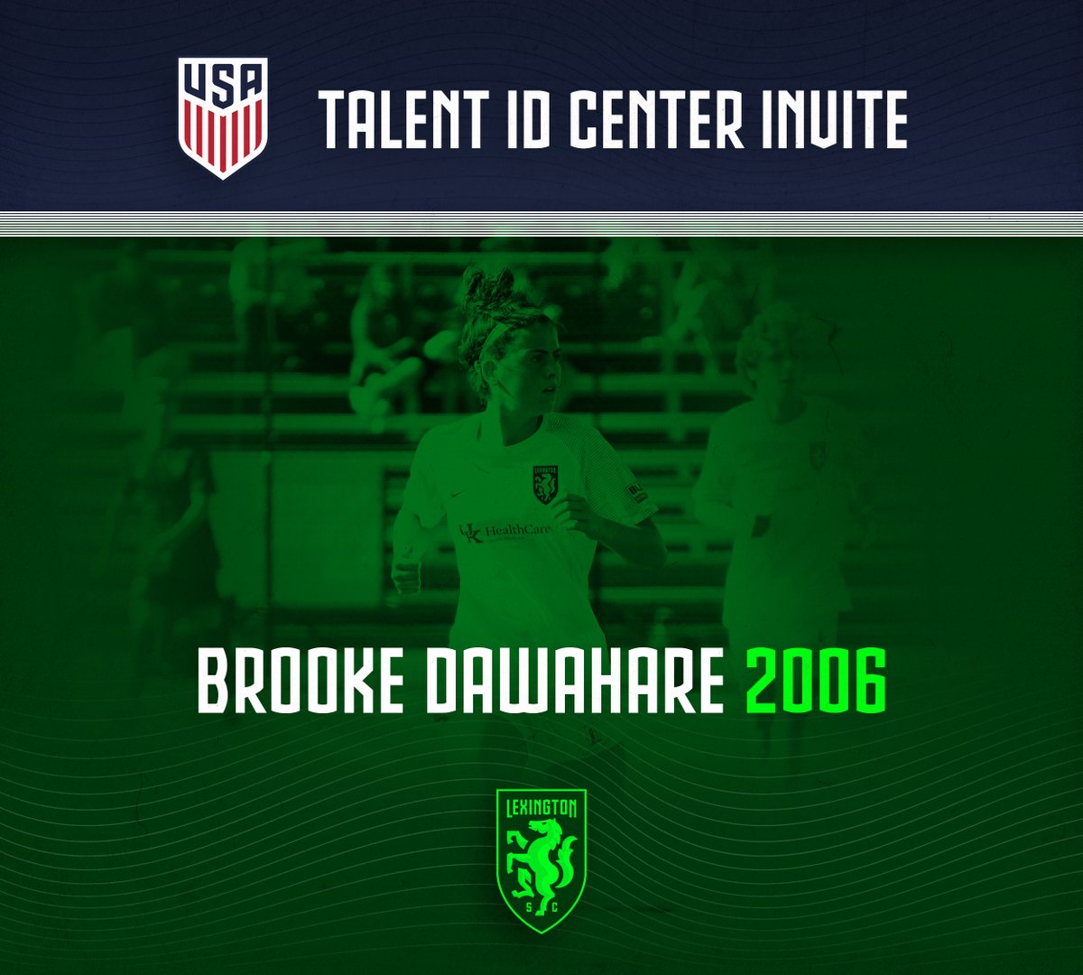 Shoutout to our own Brooke Dawahare, who was invited to a US Soccer Talent ID Center in Indianapolis tomorrow! The ID Centers offer players a great pathway &amp; opportunity for possible YNT training camp call-up in the future. 💚⚽️