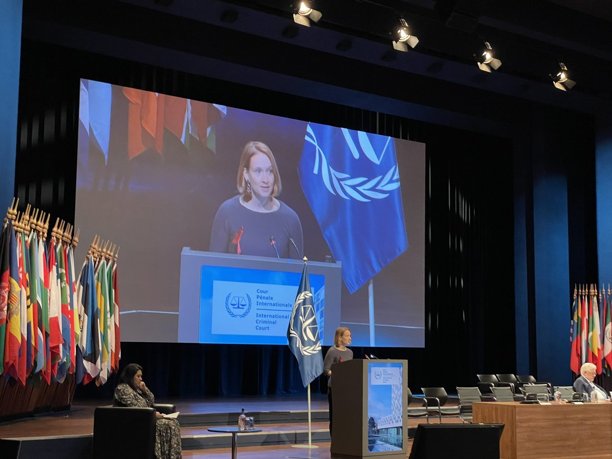 ICCBA_ABCPI's tweet image. ICCBA President addressing the #ICC Assembly of States Parties, stating that until the ICC embraces the teams representing #Defence and #Victims, its justice ideal will not be achieved. The chronic underfunding of these teams is endangering the right to #fairtrials #ASP21