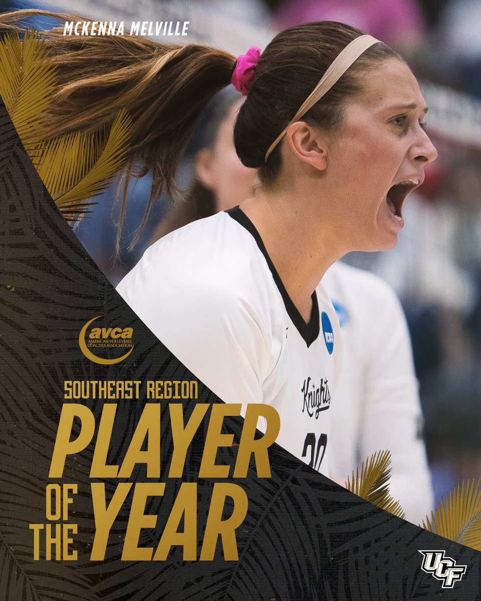 UCF_Volleyball's tweet photo. The awards just keep rolling in - Congrats McKenna‼️

The first Knight in program history to earn Southeast Region Player of the Year 🤩 https://t.co/WYJRdX09sI
