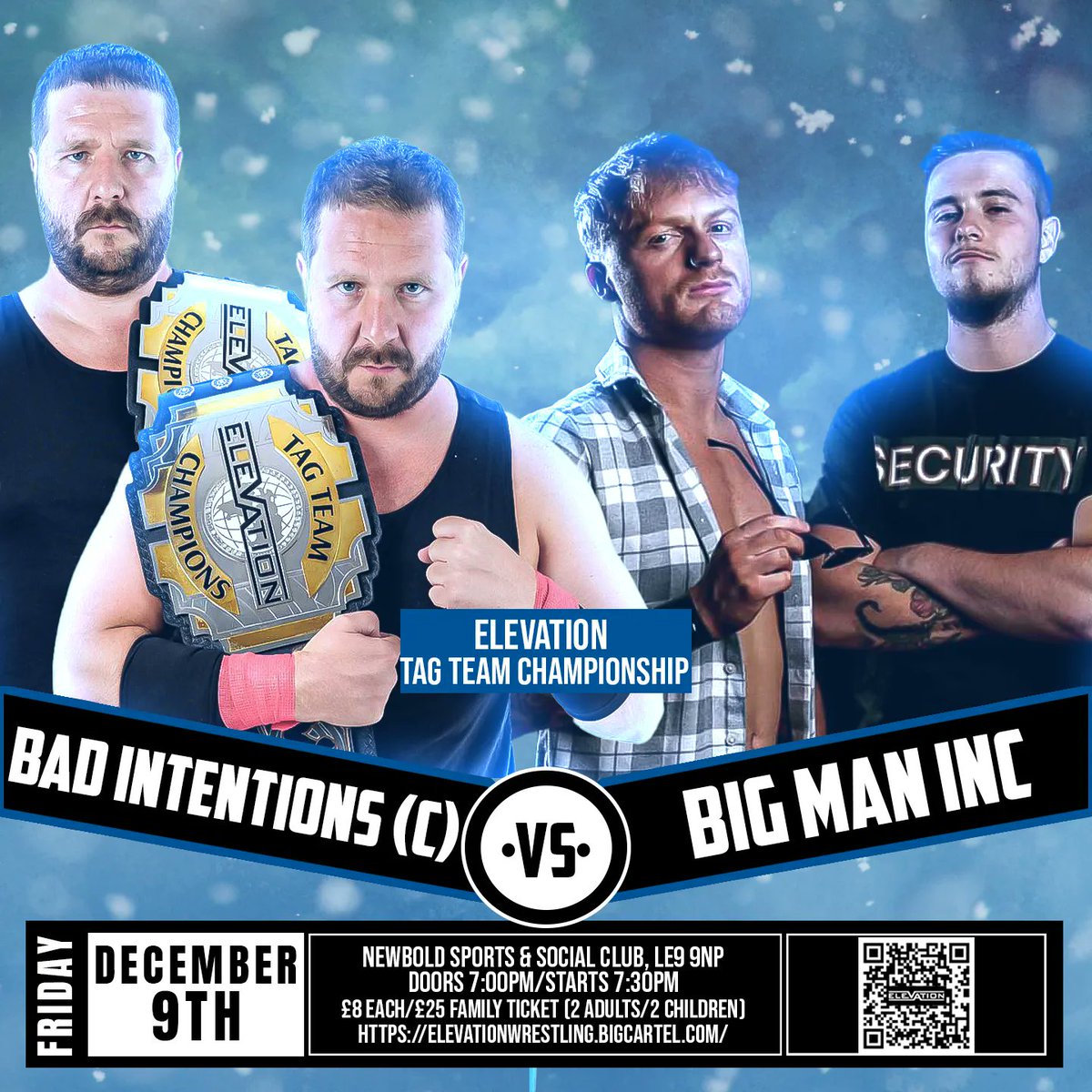 ElevationWrest's tweet photo. THIS FRIDAY!
Newbold Verdon Sports &amp; Social Club

🚪 7pm
🔔 7.30pm

🎟 
https://t.co/Yd88vC4Pgo

All Championships On The Line!

🌟 Set To Appear
Millie McKenzie, Colt Miles, JK Roberts, Bad Intentions, Zizi, Big Man Inc, Grazza Gates &amp; More https://t.co/GjuibsTNwn