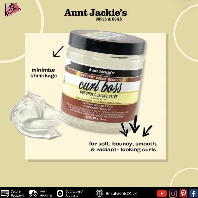 Beautizone1's tweet image. AUNT JACKIE’S CURL BOSS COCONUT CURLING GELÉE 426G/15OZ
#auntjackies #curlboss #coconut #curls #beautizone