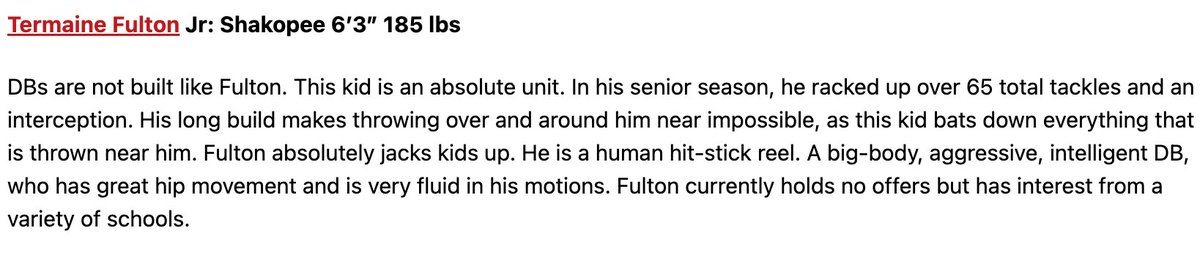 Thank you for the write up! <a href="/PrepRedzoneMN/">Prep Redzone Minnesota</a> <a href="/PrepRedzone/">Prep Redzone 🏈</a>