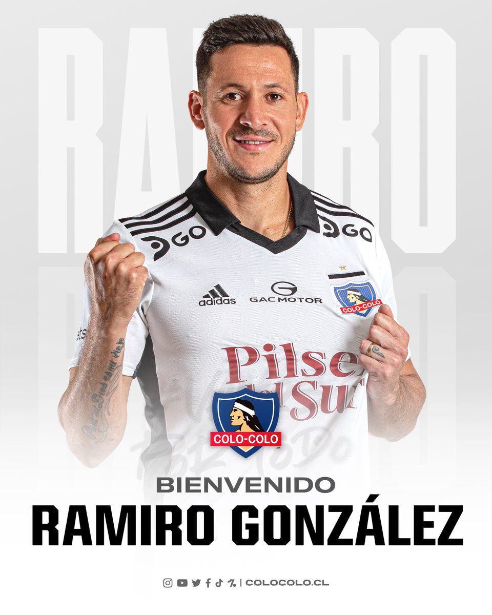 ColoColo's tweet photo. 𝑩𝑰𝑬𝑵𝑽𝑬𝑵𝑰𝑫𝑶, 𝑹𝑨𝑴𝑰𝑹𝑶 👋🏼

El defensor central Ramiro González es nuestro segundo refuerzo para la temporada 2023. 

¡Mucho éxito en el 𝐌𝐚́𝐬 𝐆𝐫𝐚𝐧𝐝𝐞! https://t.co/pRdWs08pOl