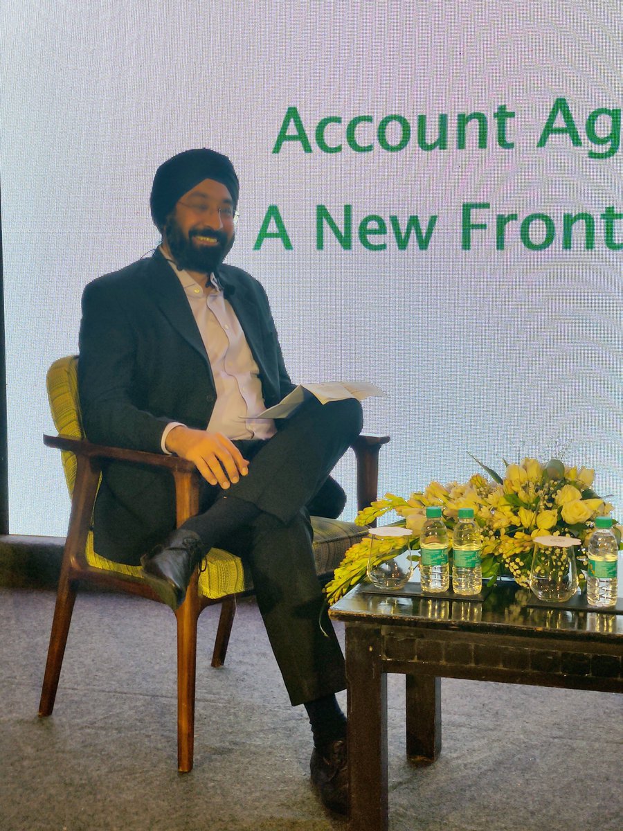 Camsonline's tweet photo. Moderating an engaging and informative session at #AAforFS, Tejinder Singh, Chief Business Officer, @CamsFinserv, highlighted how less than 10% of the population in India has access to #financial institutions and how #AccountAggregator platform can help with changing that. https://t.co/w0K8NGQGNf