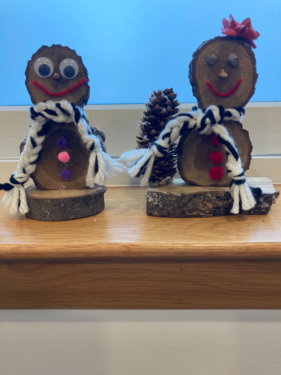 Winter woodwork crafts today from Kylepark #crafts #inpatients #OccupationalTherapy