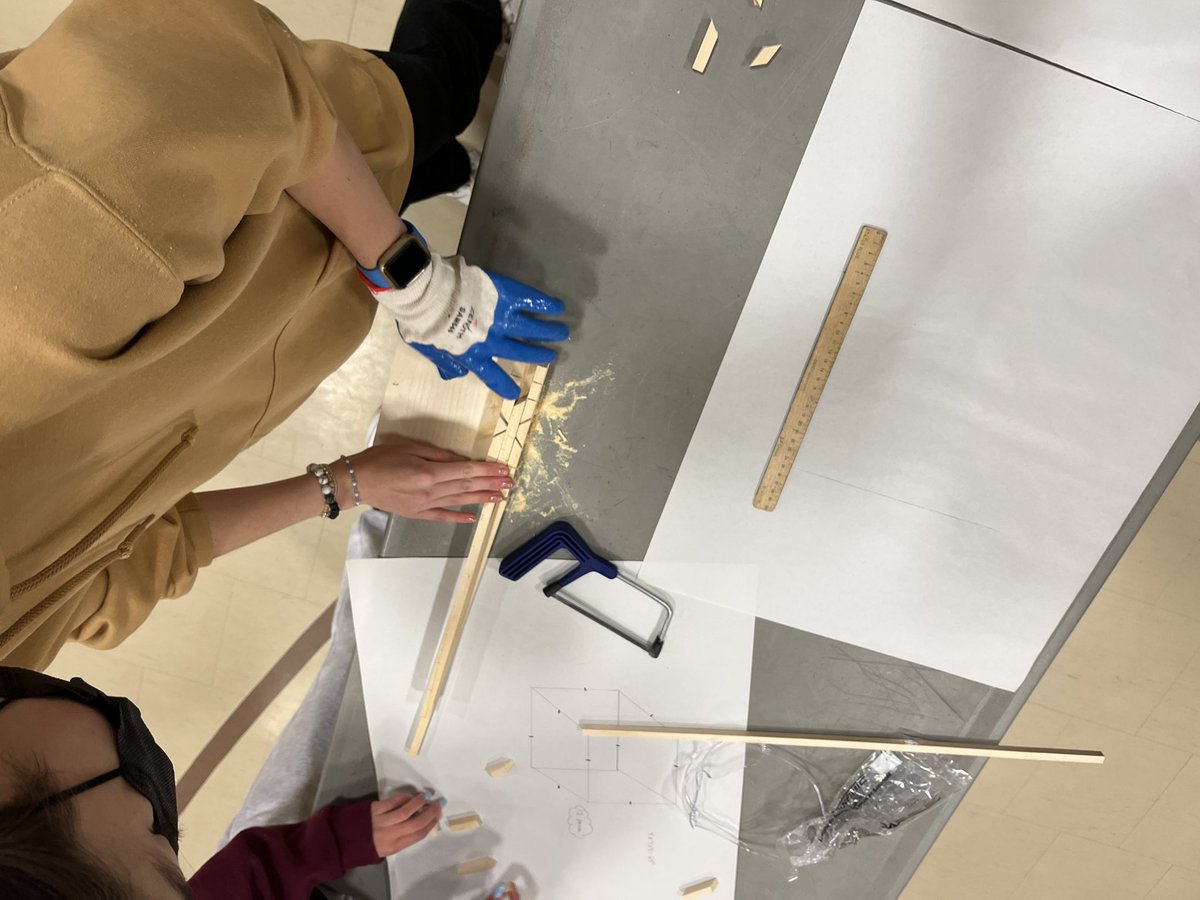 renthestem's tweet photo. STEM challenge with woodworking! Challenge is to design a cube with a volume of 64cm cubed. Sounds easy, but 2-D isn’t the same as 3-D! @GandyHappenings @DDSB_STEM https://t.co/s3iEYMESKu