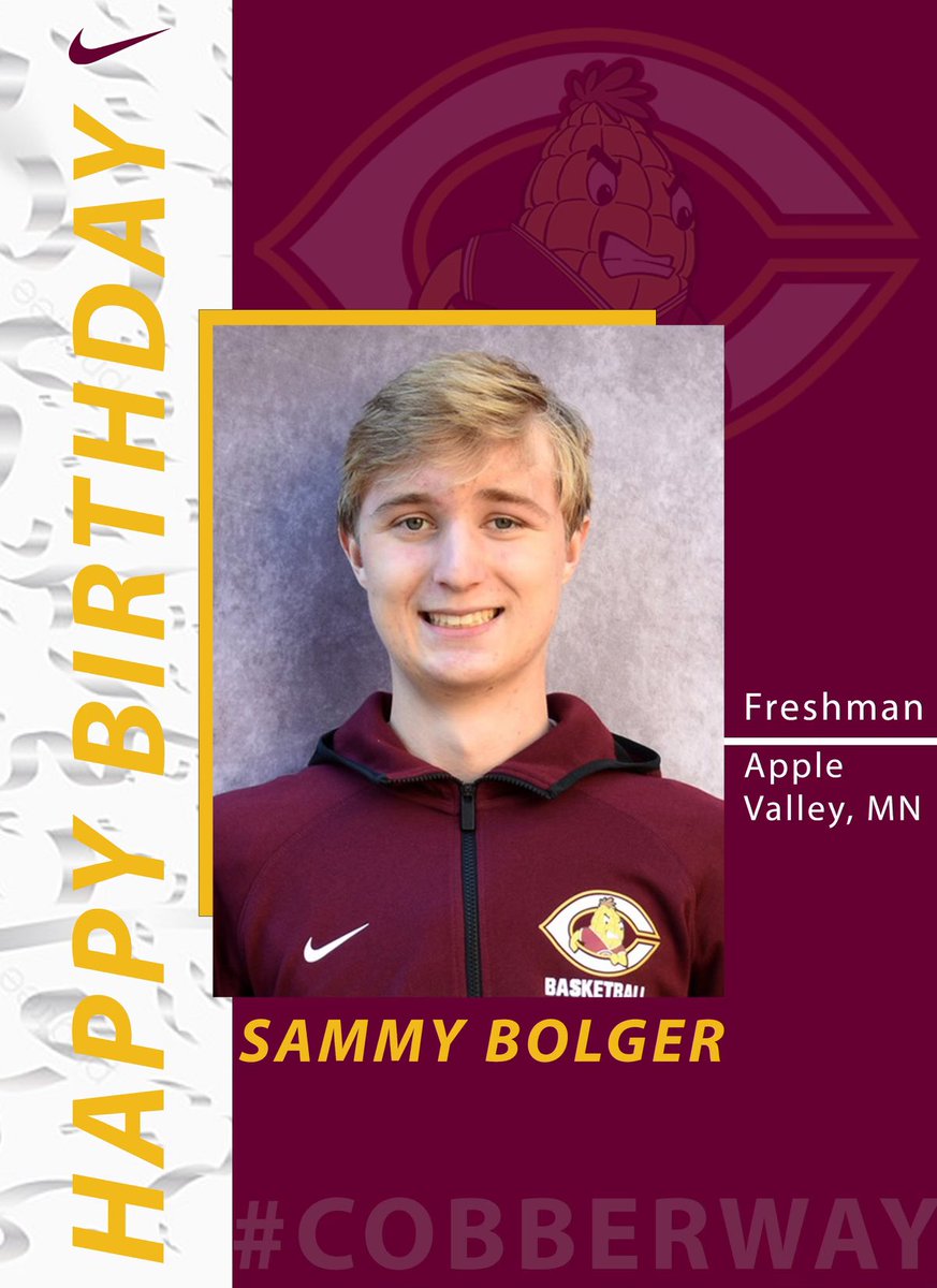 CobberHoops's tweet photo. Happy Birthday to former @EVBoysHoops player and current @CobberHoops freshman @SammyBolger. If you see Sammy today, wish him Happy BDay! #CobberWay https://t.co/wQdse0Qpun
