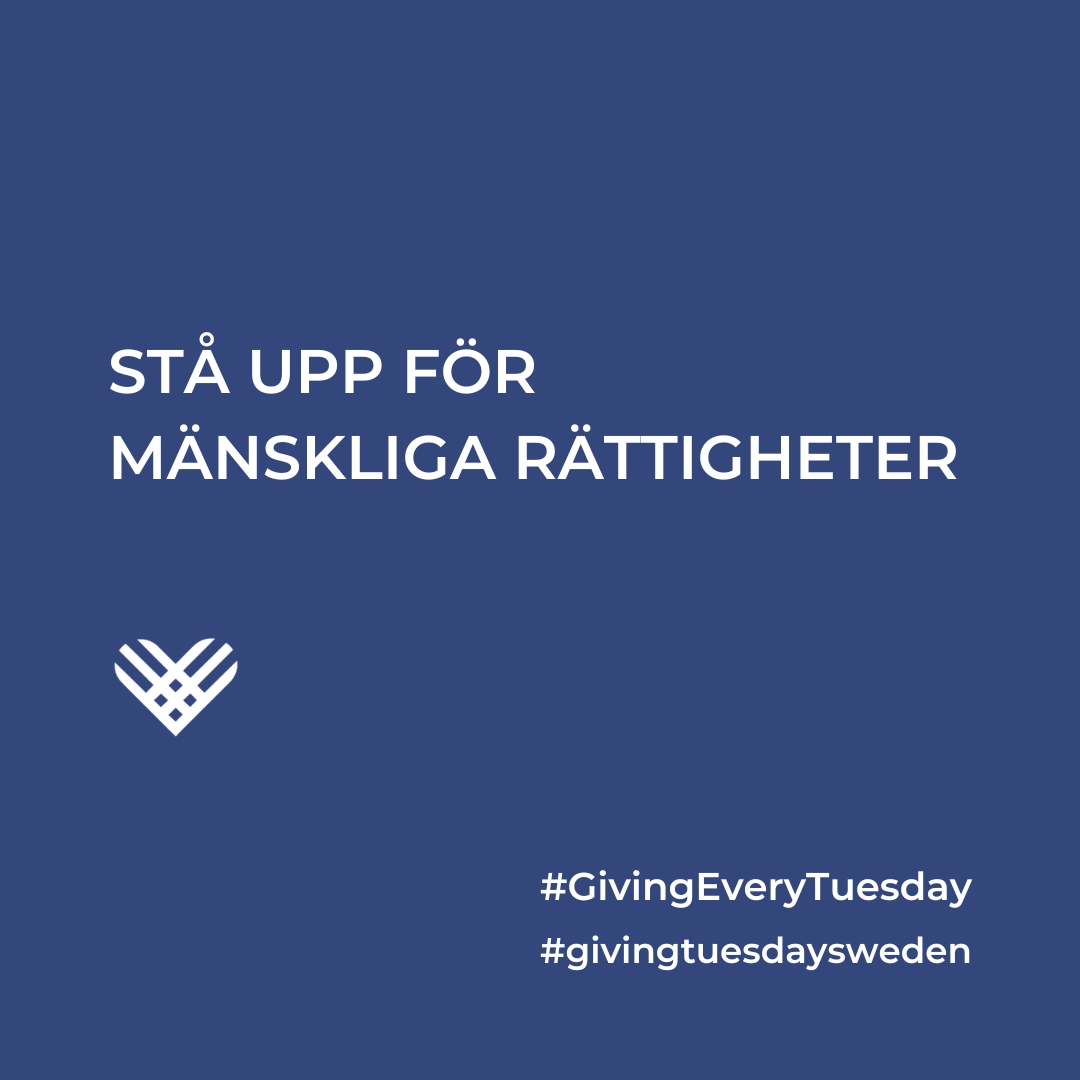 Idag tipsar vi om att ge till en organisation som kämpar för mänskliga rättigheter. Ge varje tisdag, eller så ofta du vill, för #GivingTuesday-känsla året om. Tillsammans gör vi världen lite bättre.
#GivingEveryTuesday #givingtuesdaysweden