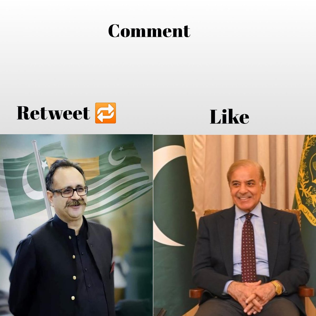 ThePowerOfPTI's tweet photo. اپنی رائے دیں کون بہتر وزیر اعظم ہے شہباز شریف یا تنویر الیاس ؟ https://t.co/SeJO6mh9E6