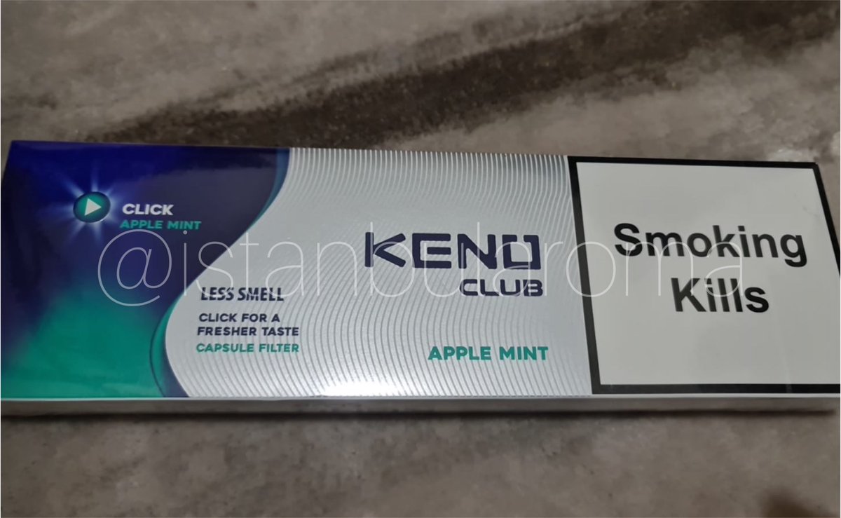 istanbularoma's tweet photo. KENO aromalı slim sigara gelmiştir. https://t.co/KMTc5hXIST