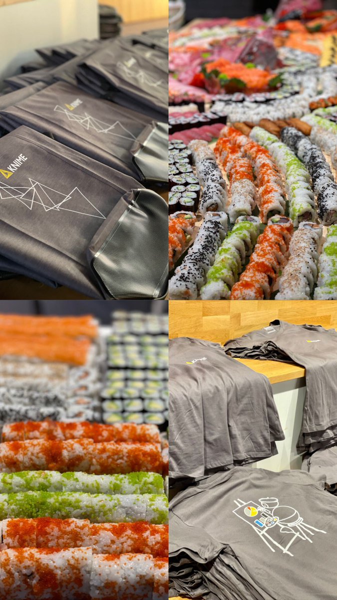 It's Release Day at <a href="/knime/">KNIME</a>! Bringing back the sushi tradition with the in-house sushi chefs this year! Get the release details at eu1.hubs.ly/H02l_X10

#KNIMErelease #datascience