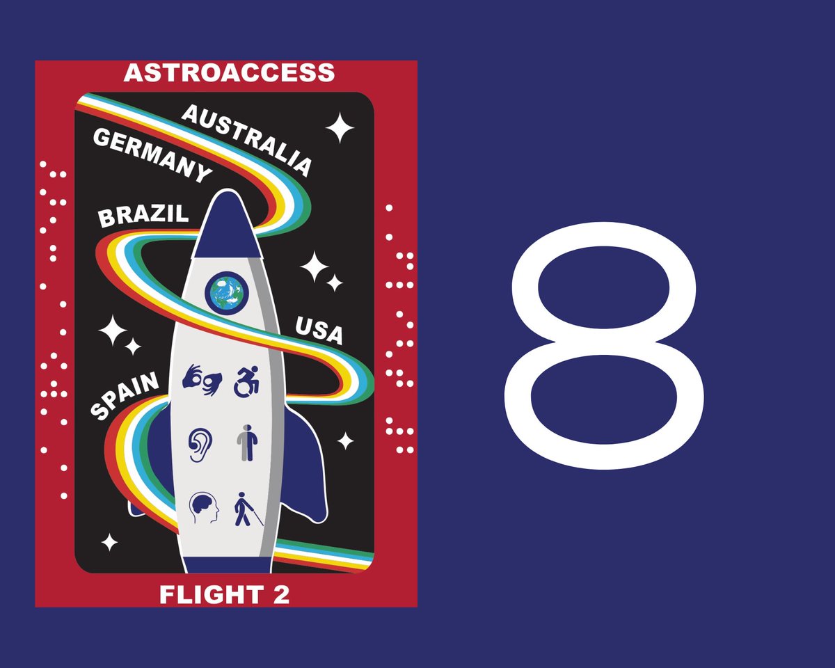 AA2 takes flight in 8 days! You can follow our countdown on all of our socials and our website. astroaccess.org
