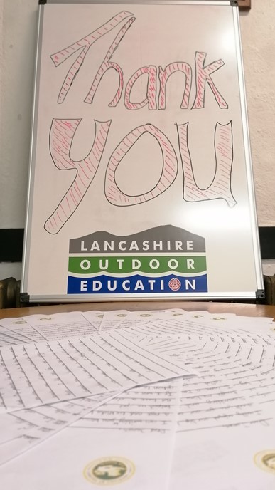 LancsOutdoorEd's tweet photo. We love hearing feedback about our work, especially directly from the young people we work with. We read all the letters we are sent and appreciate every one.
#HothersallLodge
#BorwickHall
#TowerWood
#LearnOutsideExplore https://t.co/0lpBDRIzGk