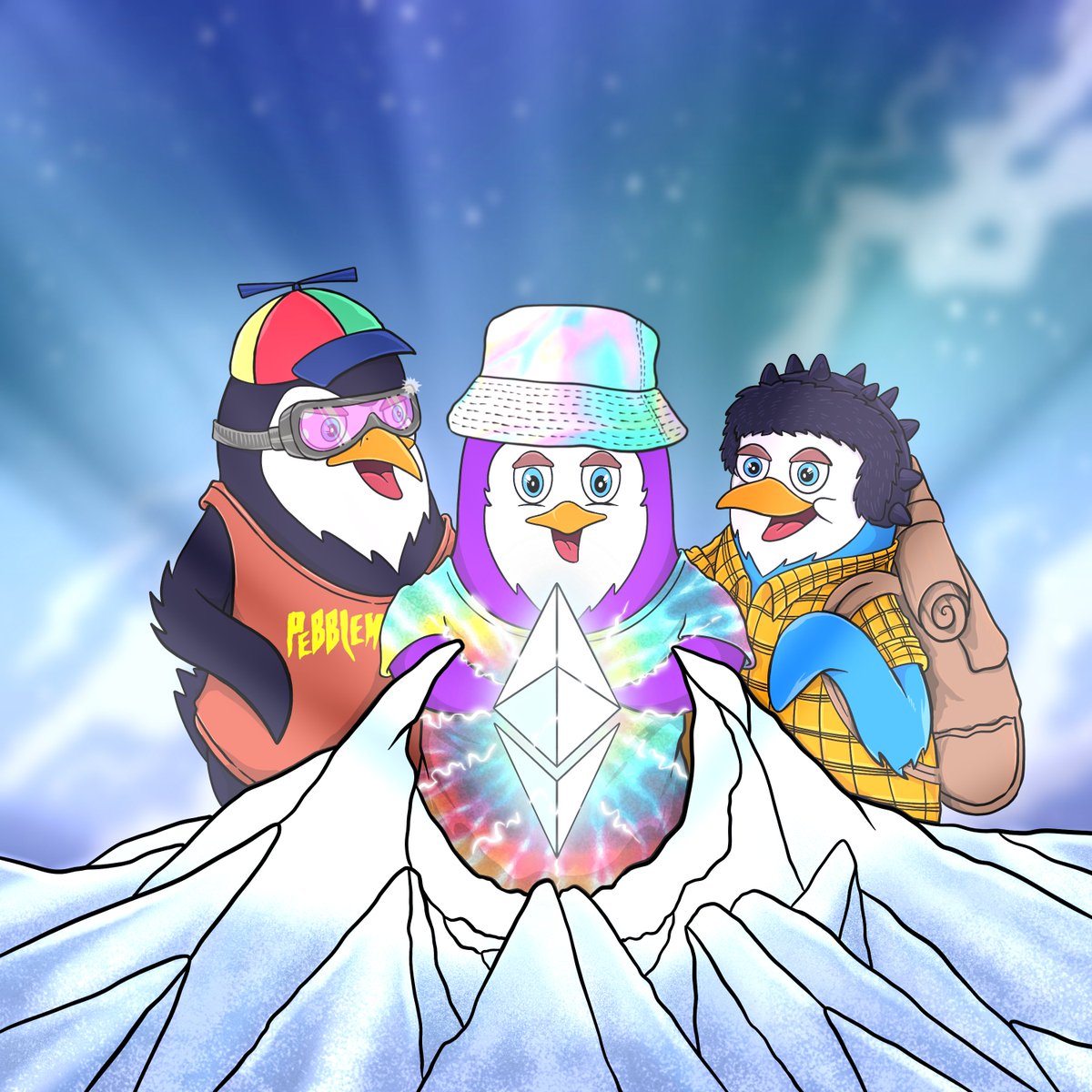 Vagrantpenguins's tweet photo. A sense of awe washed over them as they cautiously stepped inside. The air around them buzzed with unfamiliar energy as they tried to decipher the symbols carved into the walls.

In the center of the room, an icy monolith held a glowing crystal. https://t.co/fU7YwiNyTP