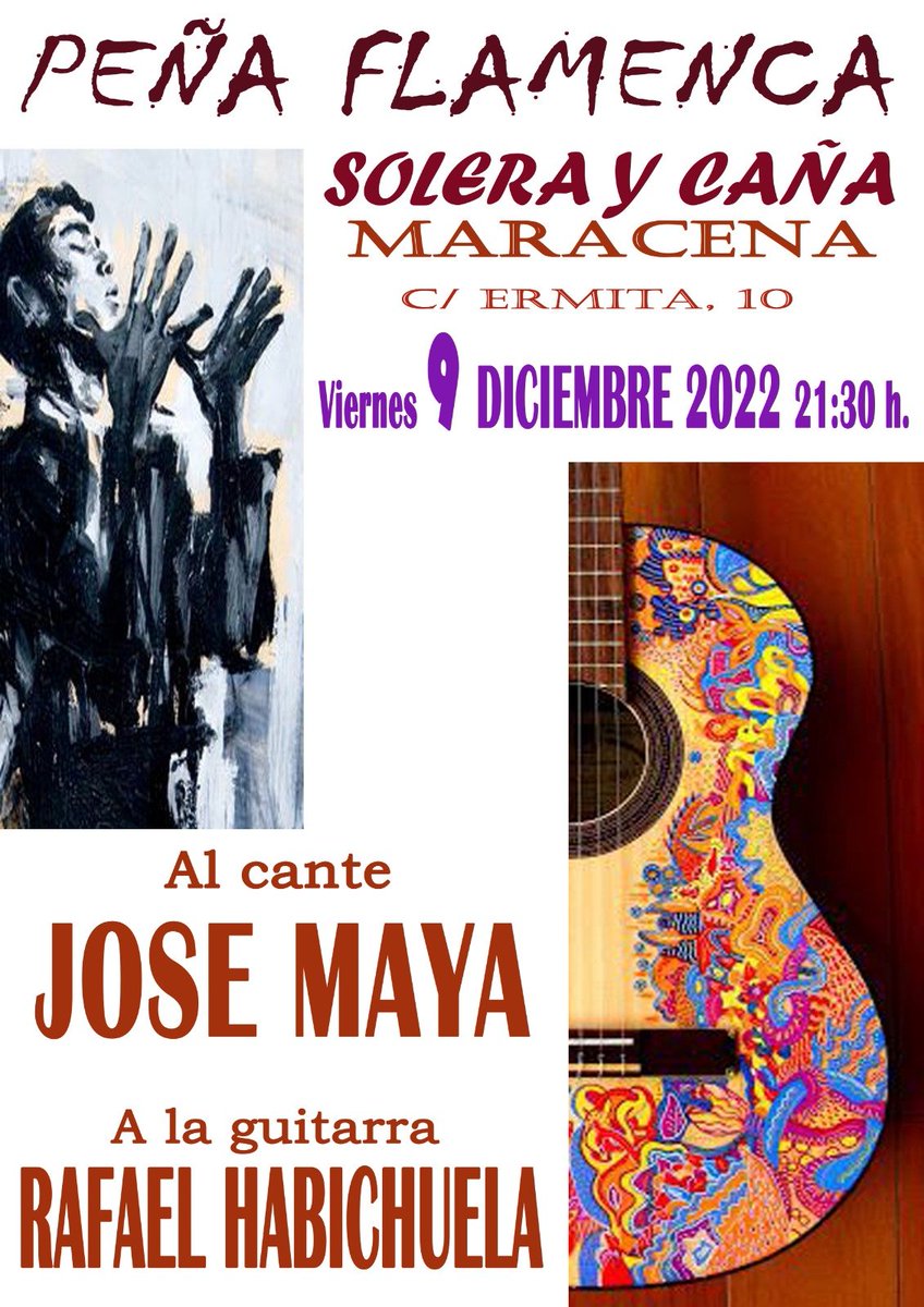 Como colofón a una semana plagada de celebraciones  y en la antesala de las fiestas navideñas volvemos en nuestra peña a contar con un cartel inmenso, de auténtico lujo. Esperamos que nos acompañen y lo disfruten con la misma ilusión con la que lo hemos preparado <a href="/AytoMaracena/">Ayuntamiento de Maracena</a>