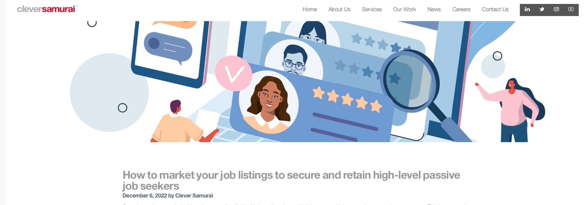 cleversamurai's tweet photo. Problems finding high-quality employee talent? What does a marketing plan with goals, product pricing, &amp; customer base have to do with it? Find out: https://t.co/uWsIQCM2ls #marketing #HumanResources #Recruiting https://t.co/XvjDpDmjse