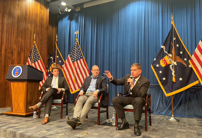 USOPM's tweet photo. OPM's Robert Shriver joined @USDOL's  @SecMartyWalsh and others in @DOLJobCorps 2.0 Leadership Summit on Friday to discuss skills-based hiring initiatives and programs. 

Learn more about how OPM and DOL are supporting our nation’s youngest workers: https://t.co/1qyvUDmdhE https://t.co/zOWGX9wpUr