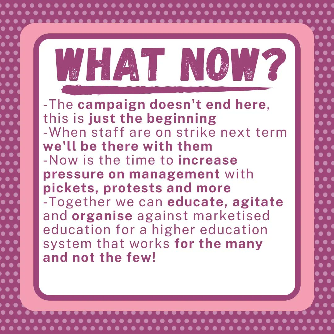 DUStudent4Staff's tweet photo. We wanted to say a massive thanks to everyone involved in the campaign, and to everyone who voted
This is a decisive result that sends a clear message to management, now is the time for action! https://t.co/7vXTtiYmdR