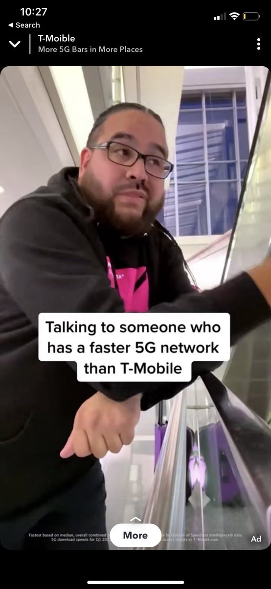 brownbagirl's tweet photo. Hey @TMobile you spelled your company name incorrectly in your snap ad (top left) https://t.co/ovbhWxFLRl