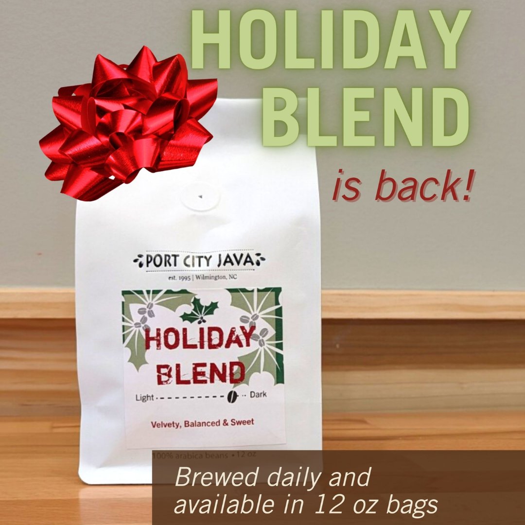 portcityjava's tweet image. Holiday blend is back for a limited time! Grab a pound or two for you or your favorite coffee lover 🎁