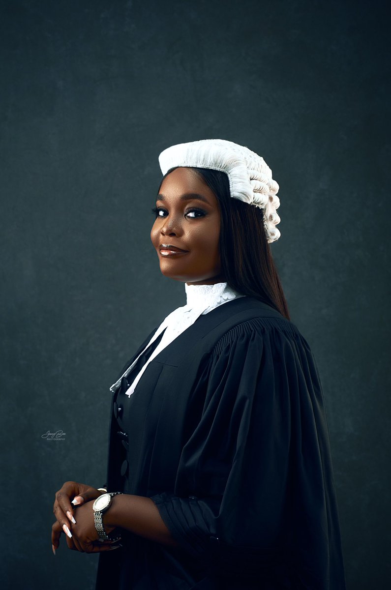 Koko_Popsicle's tweet photo. After 7 years of tests, trials, and tears. 

Let me Reintroduce myself!

Kofoworola Elizabeth Sanya Esq.

(LL.B, B.L, A.CiArb (UK), AICMC)
Barrister and Solicitor of the Supreme Court of Nigeria.

Super Proud of myself 🥺❤️

#CallToBar https://t.co/HJxIjktTv1