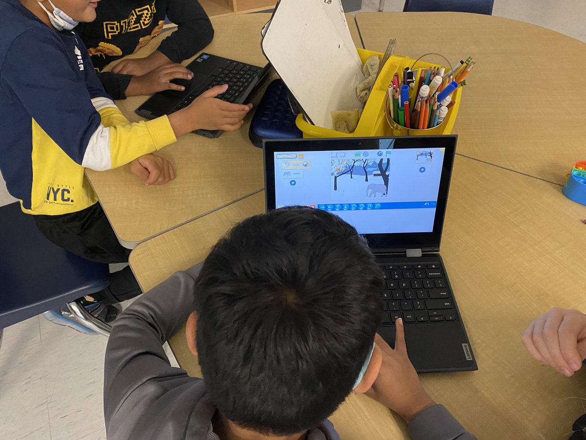 MsMacInClass's tweet image. Much excitement this morning as @MsArmstrongg introduced students to @ScratchJr . It is #canadalearningcodeweek @KanataHighlands