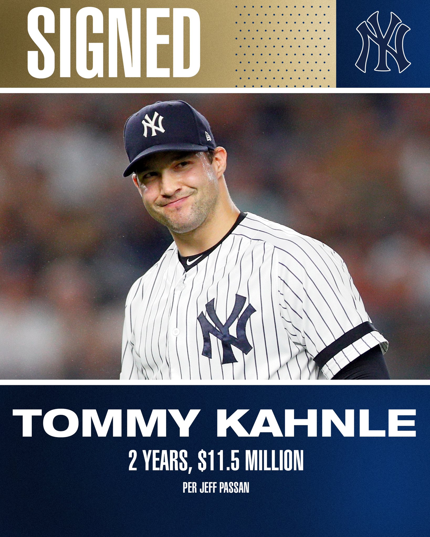 Talkin' Yanks on X: TOMMY KAHNLE IS BACK!  / X