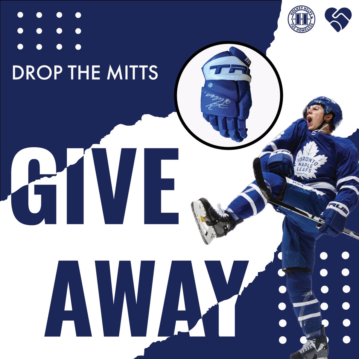 🚨 GIVEAWAY 🚨

We're giving away a pair of signed Marner mitts for our ‘Drop The Mitts’ Giveaway! 

To Enter:
1) Follow us
2) Retweet this tweet and tag 3 friends in the comments
3) check out our Drop the Mitts campaign (link in bio) 

Ends Tuesday, December 13th. Good Luck!