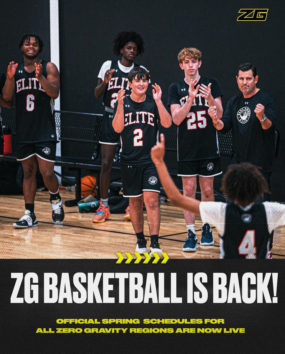ZeroGravityBB's tweet photo. We are 🔒 locked in for the Spring! 

Check out the spring 🏀 schedule for your region now. The #RoadToZGFinals is back and better than ever!🔋🚀 https://t.co/pXDIk8aQ5C