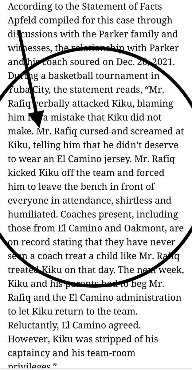 CoachLeach3's tweet image. Let me ask a question. If Coach Rafiq did this to a female athlete what would be our response? If he did it to a athlete with a disability what would be our response? Why is the response different for Kiku? Is because he can jump high? Is because he’s black? I’m simply asking.