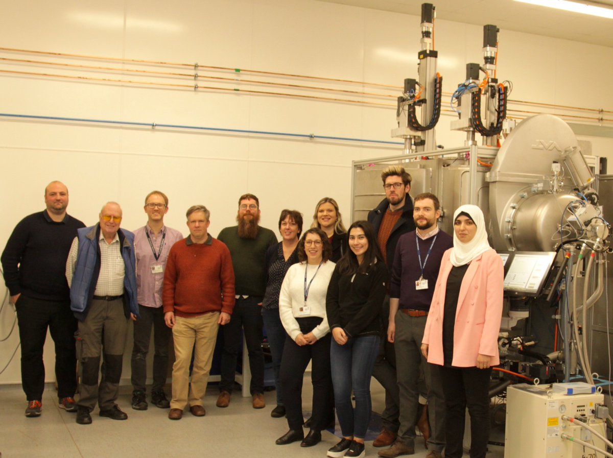 Site visit of some of our staff and students to the new Extreme Performance Optical Coatings (EPOC) centre, meeting with researchers from <a href="/StrathBiomedEng/">Biomed Engineering</a> <a href="/goochandhousego/">G&H LS & I</a> <a href="/ITFSI_UWS/">Institute of Thin Films Sensors and Imaging</a> <a href="/STFC_Matters/">Science and Technology Facilities Council</a> to see the new ion beam deposition system in action