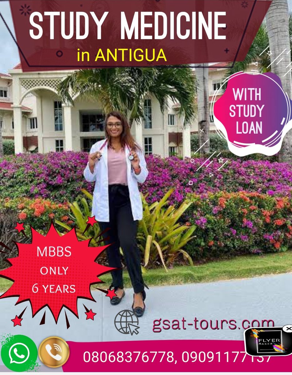 You asked for it, now you have it. Study in Medicine in Antigua with study loan.