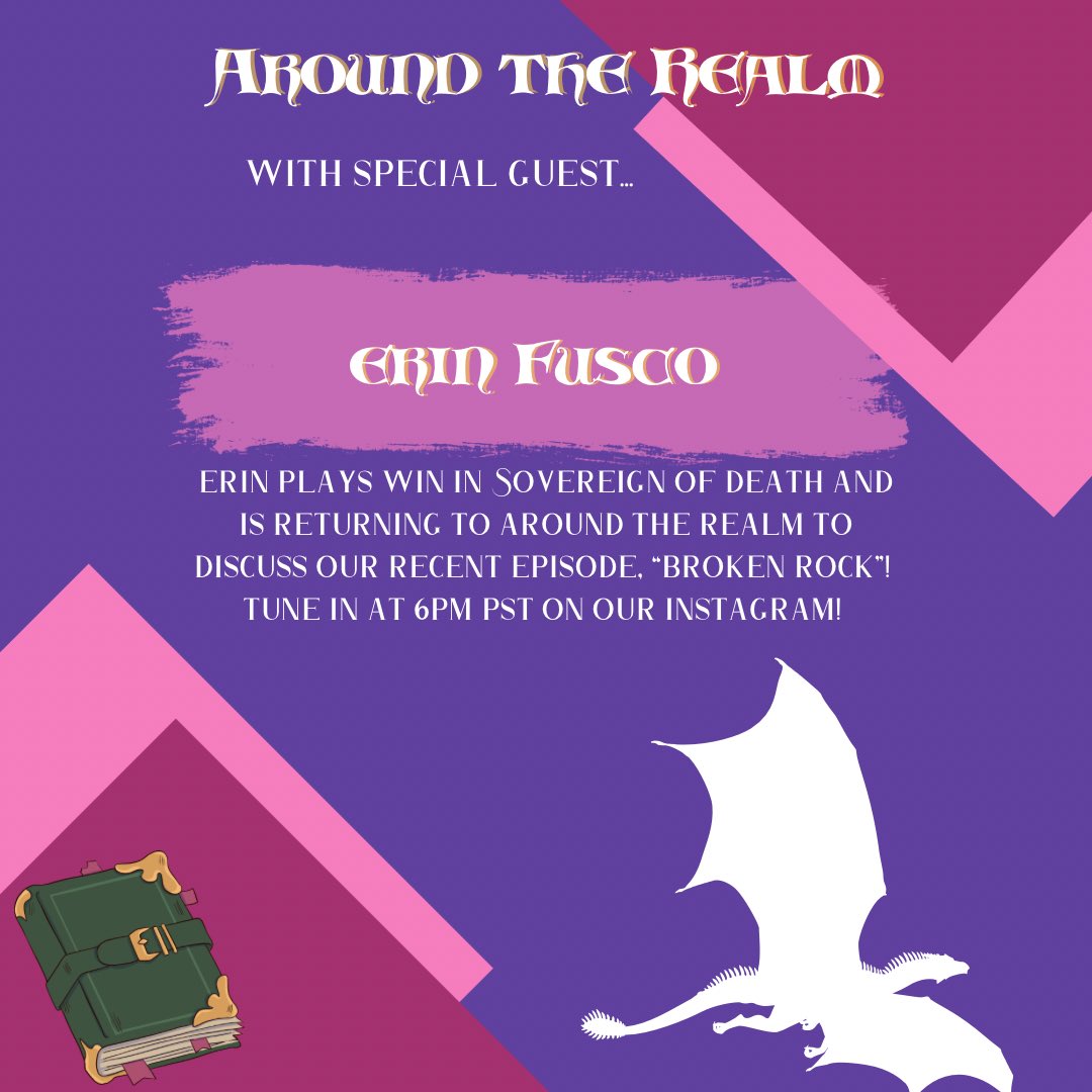temporarylegend's tweet photo. Join Erin and Zelda at 6pm PST on our Instagram. Bring friends, bring questions as we dig into the 6th episode!! @ItsErinFusco 
#sovereignofdeath #temporarylegend #ttrpg #dungeonsanddragons #dnd #realmsnroleplay #aroundtherealm https://t.co/tIic8LXpRr