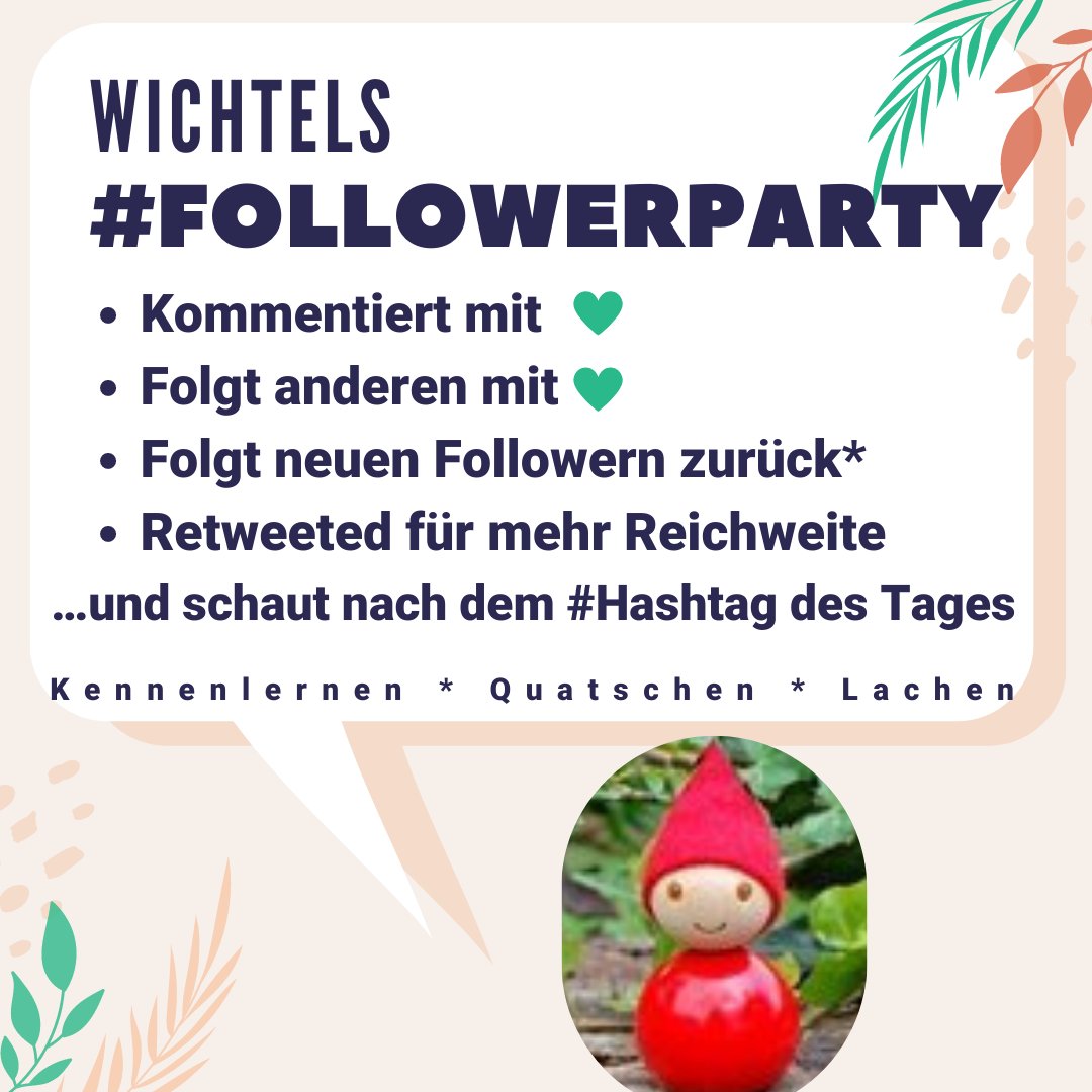 wichtel_wicht's tweet image. Herzlich willkommen zur #FollowerParty. Danke, liebe @faust_birgit für das tolle Logo!
Es geht um:
Kennenlernen
Quatschen
Lachen
Hashtag: #FrauenLebenFreiheit
Ich kann den Tweet leider nicht komplett freischalte, damit sich keine Trolle etc. einschleichen.
Viel Spaß! Ende: 23 Uhr