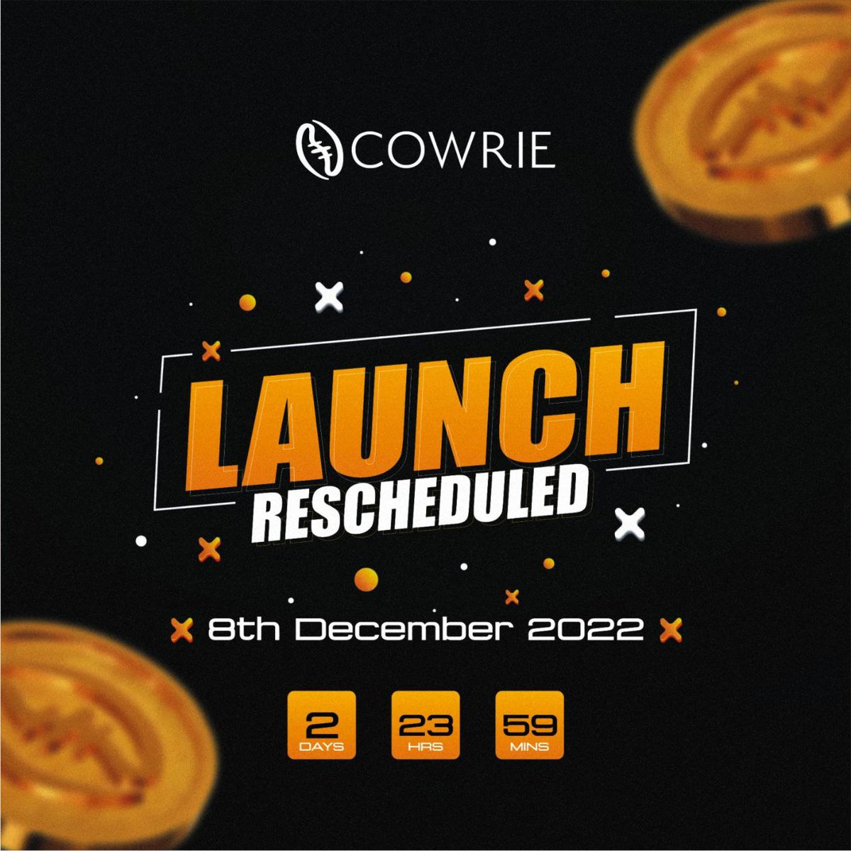 1 More Day to the End of our ongoing ICO.

Our Official Launch into the International DEX Markets of Pancakeswap and Uniswap goes live on the 8th.

It’s time to make history !!

#Cowries #myCowrie #Crypto #Web3 #Web3Community #Bitcoin