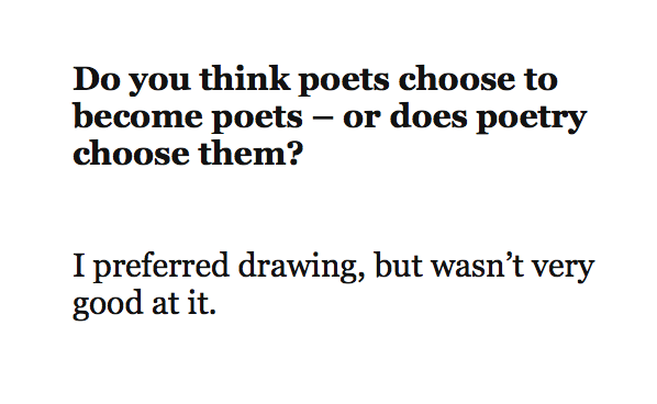 BenPurkert's tweet photo. hey remember when Anne Carson did that Guardian interview and just totally slayed it https://t.co/PSTCwWPqxo