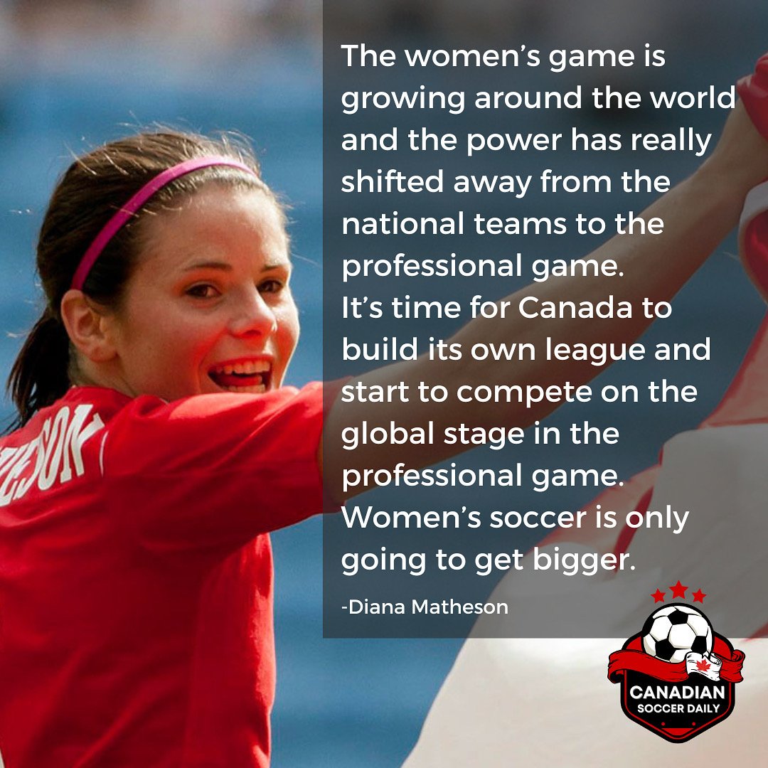Diana Matheson told <a href="/Brendan_Dunlop/">Brendan Dunlop</a> that @Project8Sports is committed to launching pro women's ⚽️ across Canada. 

@dmatheson8 knew 🇨🇦 needed this badly, so she decided to do it herself. <a href="/WhitecapsFC/">Vancouver Whitecaps FC</a> and <a href="/FoothillsWFC/">Foothills WFC</a> are already on board.

Full story ⬇️

canadiansoccerdaily.com/2022/12/06/can…