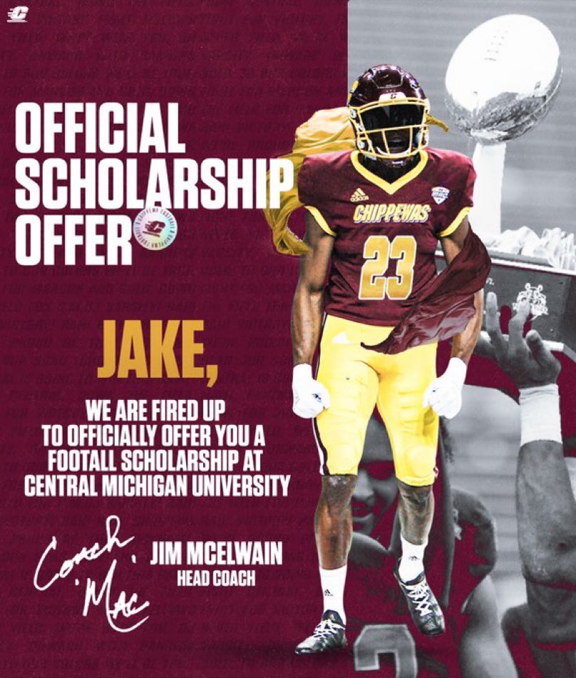 walrath83's tweet photo. Central Michigan offered a full scholarship. Thank you God for this opportunity 🙏🏼.. @CoachMurphy87 @_Mike_McCabe @OneOnOneKicking https://t.co/o5ZxaHI2HP