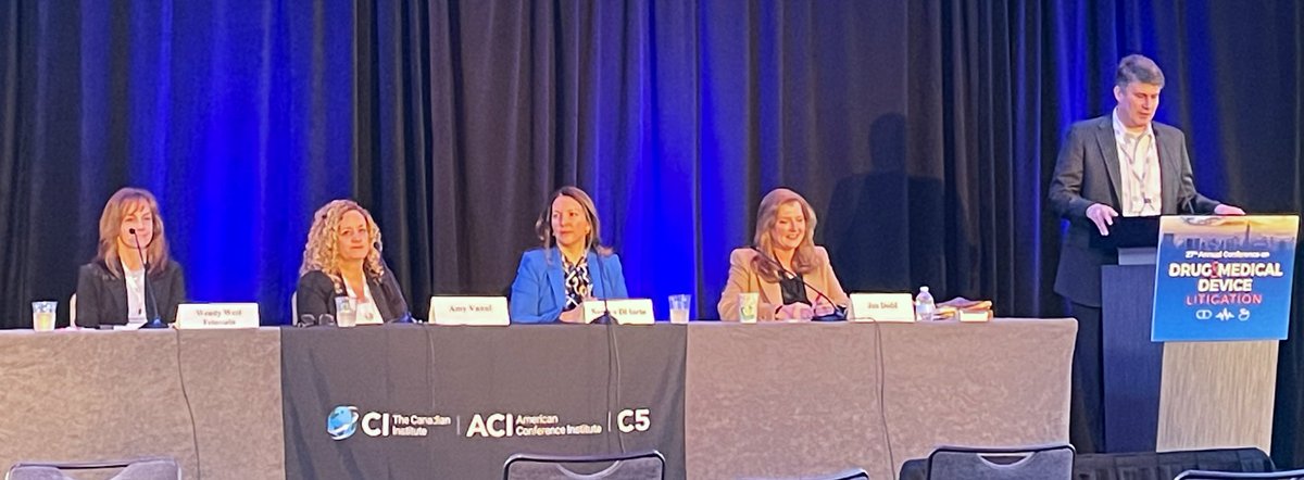 Great presentation on non-traditional liability theories by my friend and partner @wendy_feinstein at <a href="/ACI_Pharma/">ACI Pharma</a> Drug and Med Device Conf.