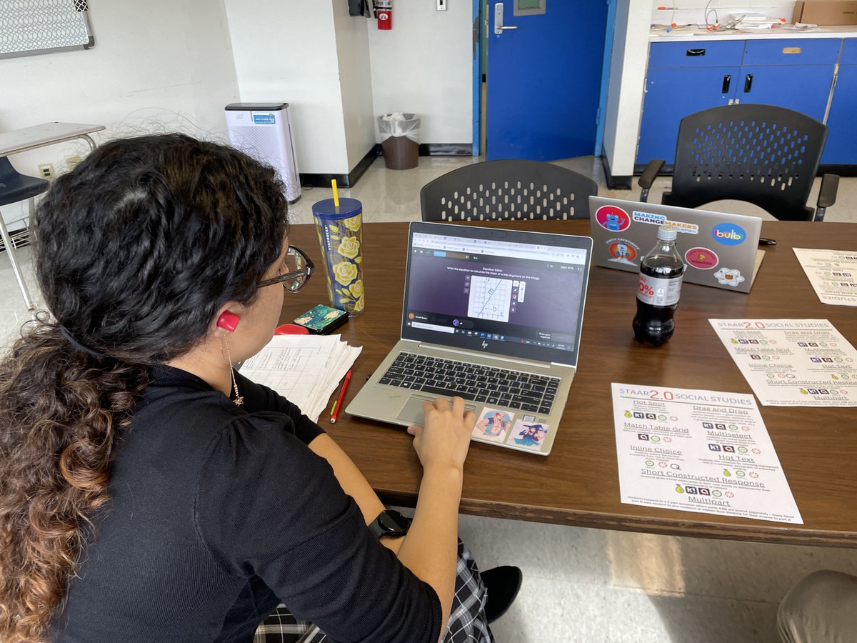 Todd_Rigney's tweet photo. Teachers at @MMAFAHISD continue to get STAAR 2.0 ready with a #DayTimeTech PD session showing how @Kahoot and @quizizz can emulate STAAR 2.0 question types! Always growing on our #HoustonISDVILS journey! https://t.co/FJylasbZga