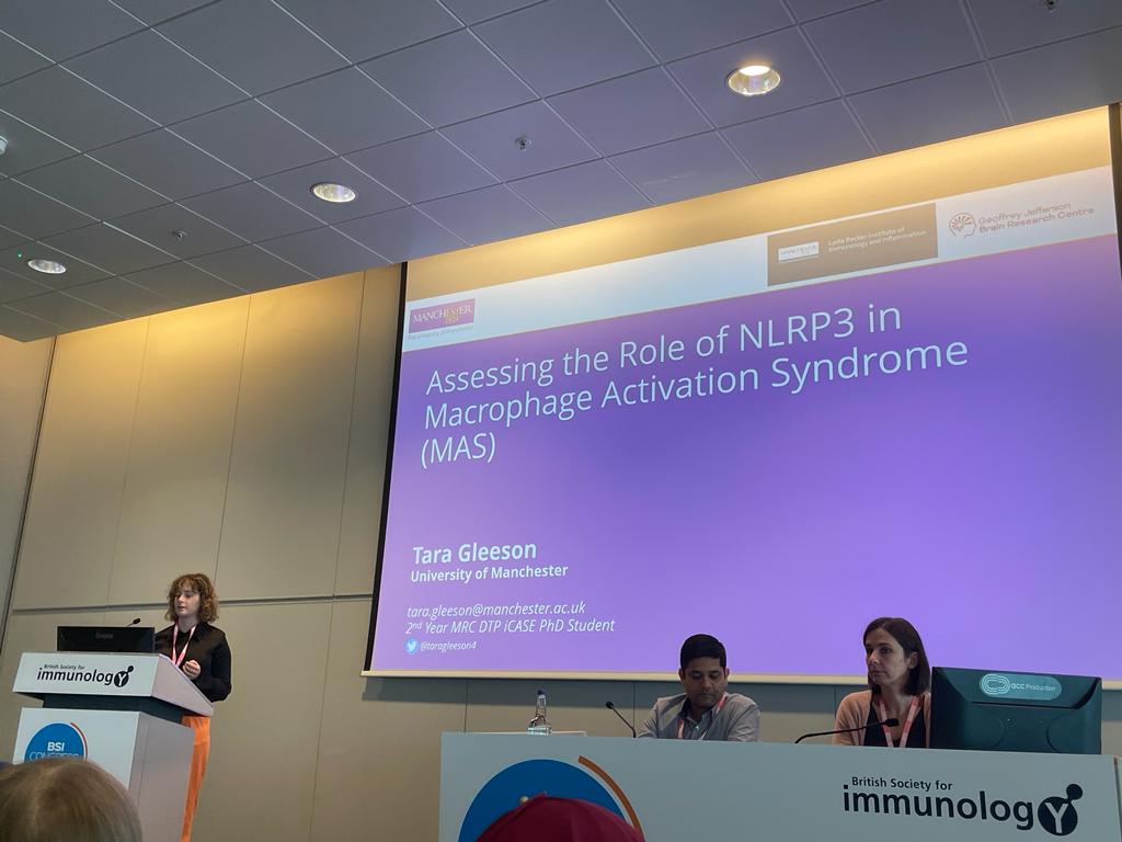 Getting the crowd hyper about inflammation at #BSI22
Absolutely delighted to have the opportunity to present my data about the role of NLRP3 in MAS