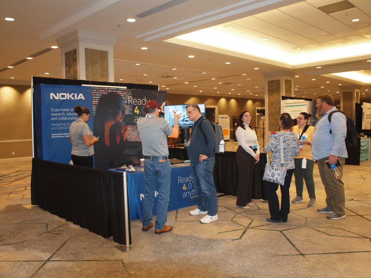 Internet2's tweet photo. Thanks to our sponsors @nokia and @lumentechco at #TechEX22! https://t.co/Jpu0WhLoZb