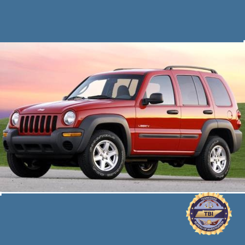 TBInvestigation's tweet photo. Donna may be traveling in a 2004 red Jeep Liberty, similar to the one in this photo, with TN tag DFD856.
 
If you have seen Donna or this vehicle or have info about her whereabouts, call the Haywood Co. Sheriff’s Office at 731-772-6158 or TBI at 1-800-TBI-FIND. 
#TNSilverAlert https://t.co/G5lVNo5Ta7