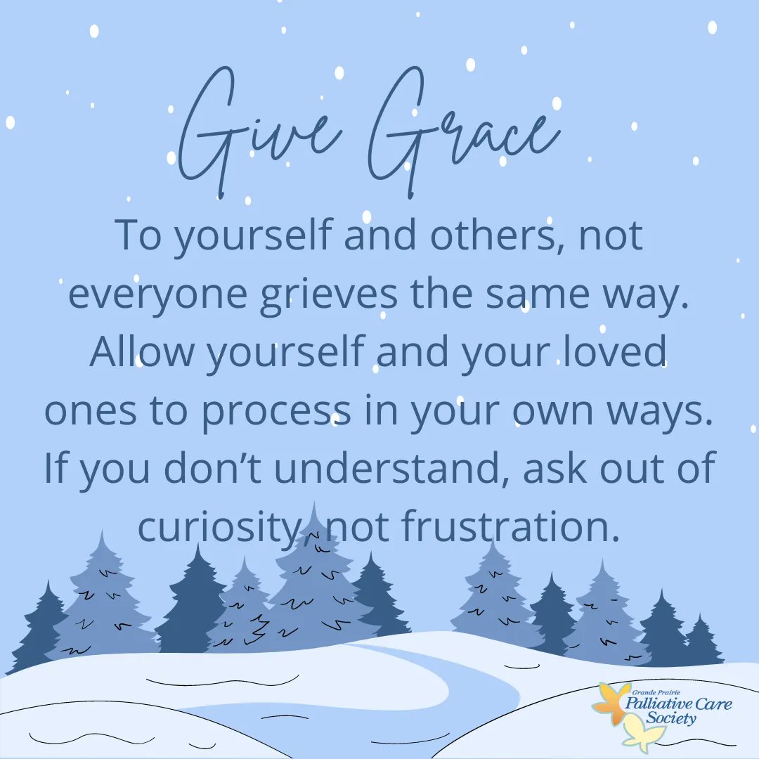 gp_palliative's tweet photo. If you are grieving a loss this season, please know you are not alone.💜
Check out this letter from Jancey, our Program Director: https://t.co/v4W3WBNEwo  
Do you have other tips for surviving the holidays while grieving? Please feel free to share them with us in the comments. 🦋 https://t.co/DAVFnmvR0p