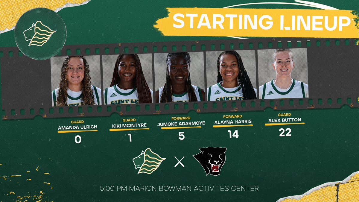 Here is the starting lineup for todays game against the Florida Tech Panthers. #LIONS #GoSaintLeo 🔒
