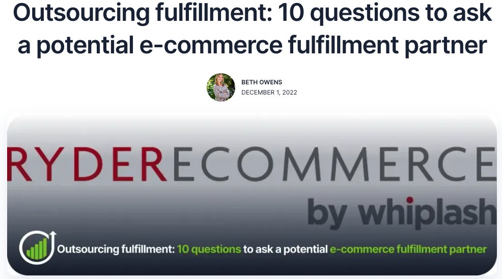 Daasity (@daasity) on Twitter photo Beth Owens, from our technology partner <a href="/Ryder_Ecommerce/">Ryder E-commerce</a> , broke down how to vet a potential eComm fulfillment partner when you outgrow your in-house option, as successful brands inevitably do!
Here's how to find the perfect fit for your business ↙️
daasity.com/post/10-questi… Beth Owens, from our technology partner <a href="/Ryder_Ecommerce/">Ryder E-commerce</a> , broke down how to vet a potential eComm fulfillment partner when you outgrow your in-house option, as successful brands inevitably do!
Here's how to find the perfect fit for your business ↙️
daasity.com/post/10-questi…